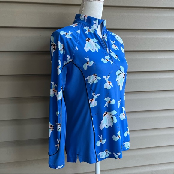•Peter Millar• Cattley Floral UV Performance Quarter Zip Jacket - Size Small - Picture 4 of 7